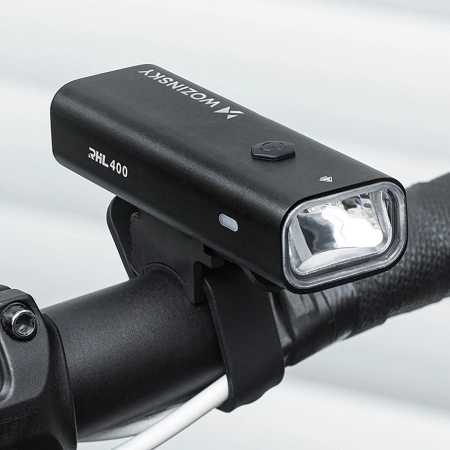 Wozinsky WSBLB2 USB-C Fahrradlicht-Set vorne (400 lm) und hinten, Schwarz