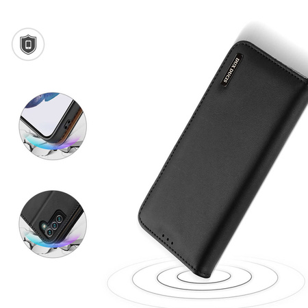 Dux Ducis Hivo Genuine Leather Bookcase type case for Samsung Galaxy S22+ (S22 Plus) black