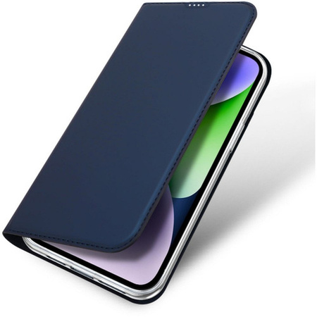 Etui do iPhone 15 Plus pokrowiec z klapką i portfelem Dux Ducis Skin Pro - niebieskie