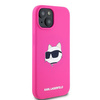 Karl Lagerfeld KLHMP15MSCHPPLF iPhone 15 Plus / 14 Plus 6.7" różowy/fuschia hardcase Silicone Choupette Head MagSafe