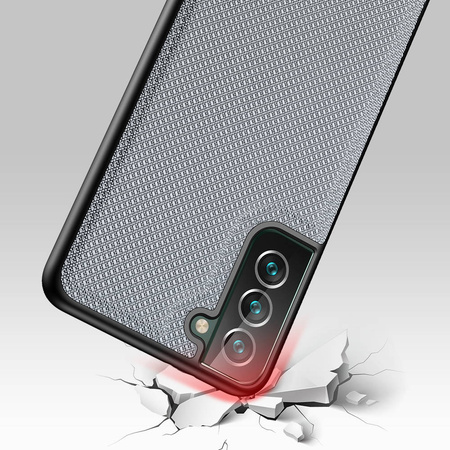 Dux Ducis Fino case covered with nylon material for Samsung Galaxy S22+ (S22 Plus) blue