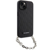 Karl Lagerfeld KLHCP14SSACKLHPK iPhone 14 6.1" czarny/black hardcase Saffiano Monogram Chain