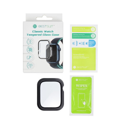 Futerał ochronny ze szkłem Bestsuit Flexible do Apple Watch series 7/8/9-45mm - grafitowy