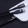Forever kabel 3w1 USB-C - Lightning + 2x USB-C 1,2 m 60W czarny
