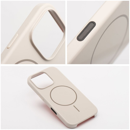 Premium Glossy Mag Cover kompatybilny z MagSafe i Camera Control button pasuje do IPHONE 16 biały