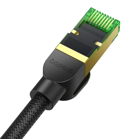 Baseus schnelles RJ45-Kat.-Netzwerkkabel. 8 40 Gbit/s 20 m geflochten schwarz