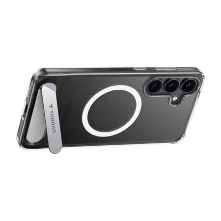 Etui na telefon Torras Pstand Series do Samsung S25 (przezroczyste)