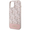 Guess GUHMP14SHGCFSEP iPhone 14 6.1&quot; pink/pink hard case GCube Stripes MagSafe