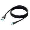 Joyroom Starry-Serie SA32-AC6 100 W USB-A/USB-C-Kabel 1 m – Schwarz