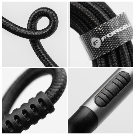 Kabel USB C do Lightning Forcell F-Energy PD 3A 27W Cafule 0,25 m C259 czarny