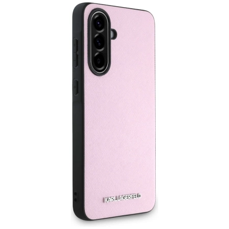 Karl Lagerfeld Saffiano Metal Logo Case für Samsung Galaxy A56 - Pink