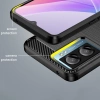 Carbon Case für Xiaomi Poco F4 5G flexible Silikon-Carbon-Hülle schwarz