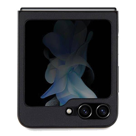 Original Handyhülle SAMSUNG GALAXY Z FLIP 5 Mercedes Hardcase Leather Urban (MEHCZF5ARMBK) schwarz