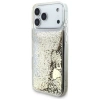 Guess Liq. Glitter 4 Charms Case für iPhone 17 Pro - Gold