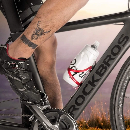 Rockbros 2017-11ARD Aluminiumhalter für eine Fahrradwasserflasche – rot