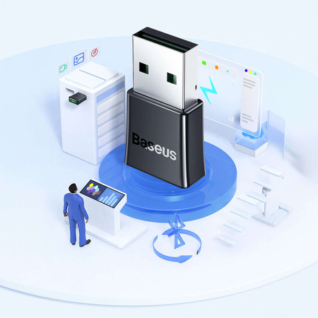 Baseus BA07 Bluetooth-USB-Adapter – Schwarz