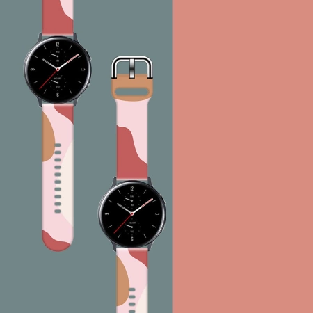 Pasek Strap Moro do Samsung Galaxy Watch 45 / 46 / 47 mm silikonowa bransoletka opaska do zegarka - wzór 12
