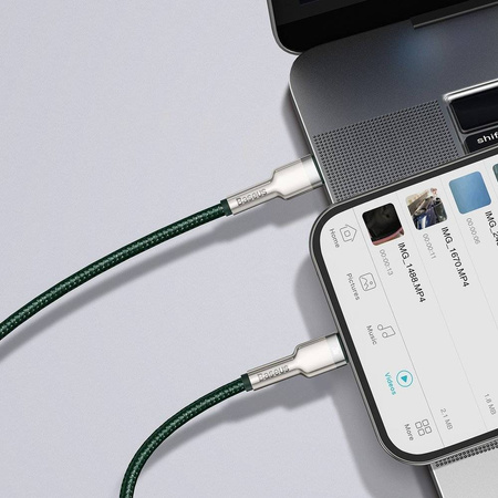 Baseus Cafule Series Metal Data Cable Type-C to iP PD 20W 2m Green