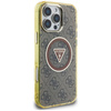 GUESS futerał do IPHONE 16 Pro kompatybilny z MagSafe GUHMP16LHG4PRTGW (IML Metal Glitter 4G Circle Triangle) brązowy