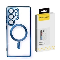 Wozinsky Galvanisierte Hülle mit Magsafe für Samsung Galaxy S25+ - Blau