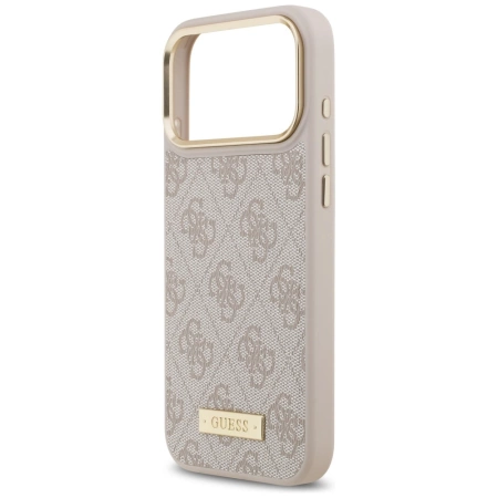 Guess 4G Logo Plate MagSafe Case für iPhone 17 Pro Max - Pink
