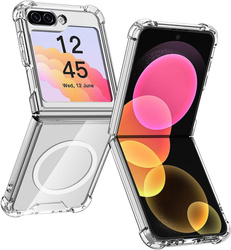 ETUI MAGNETIC SAMSUNG GALAXY Z FLIP6 / Z FLIP7 FE, CLEAR / PRZEŹROCZYSTY
