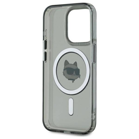 Karl Lagerfeld nakładka HC MagSafe IML Metal Choupette Head do iPhone 15 Pro Max 6,7" czarna