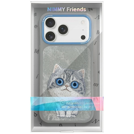 Etui Nimmy Big Eyed Pet 2.0 Cat do       iPhone 17 szary