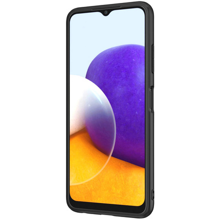Nillkin Textured Case rugged cover with gel frame and nylon on the back Samsung Galaxy A22 4G black