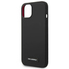Original Handyhülle IPHONE 14 PLUS Karl Lagerfeld Hardcase Silicone Plaque Magsafe schwarz