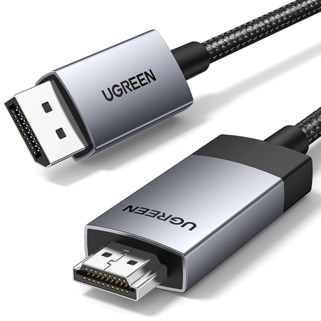 Ugreen DP119 DisplayPort / HDMI 4K 60Hz Kabel 1m - Grau