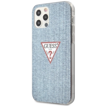 Guess GUHCP12LPCUJULLB iPhone 12 6,7" Pro Max niebieski/light blue hardcase Jeans CollectionGuess / GUE000849
