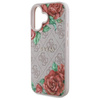 Oryginalne Etui IPHONE 16 Guess Hardcase 4G Flowers Print MagSafe (GUHMP16SP4ROPEMCP) różowe
