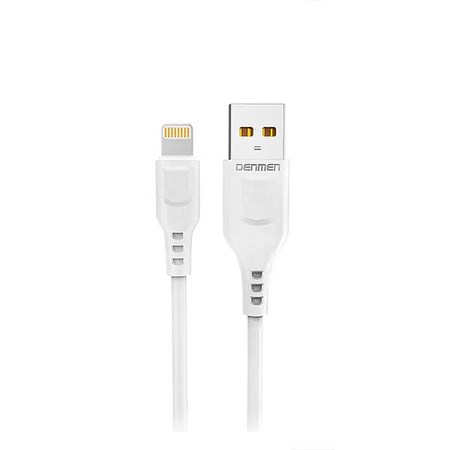 KABEL USB IPHONE DENMEN BIAŁY 1M D01L 20W 2.4A