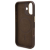 Original Case IPHONE 16 PLUS Guess Hardcase 4G Logo Plate MagSafe (GUHMP16MU4GPRW) brown