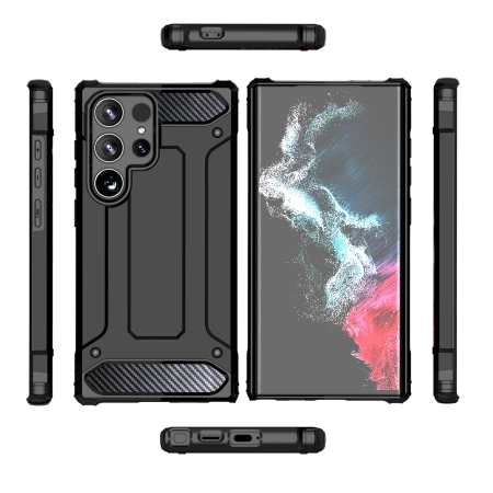 Hybrid Armor Case für Xiaomi Redmi Note 14 5G - Schwarz