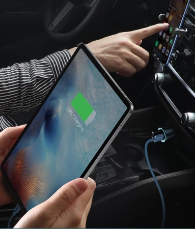 Baseus Golden Contactor Pro Dual Quick Charger Car Charger U+C 40W Dark Gray