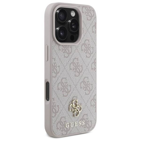 GUESS futerał do IPHONE 16 Pro Max kompatybilny z MagSafe GUHMP16XP4SM4MP (PU 4G Small and Classic) pink