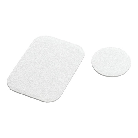 Blaszki do Uchwytu Magnetycznego Skórzane Eko Skóra białe