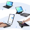 Etui z klawiaturą Dux Ducis (DK series) na Samsung Tab S10 FE+ (Plus) z podświetleniem - czarna