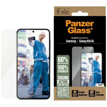 Szkło hartowane PanzerGlass Ultra-Wide Fit na Samsung Galaxy A56 5G