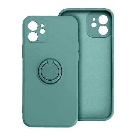 Futerał SILICONE RING do IPHONE 15 zielony