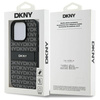 Original Case IPHONE 16 PRO MAX DKNY Hardcase Texture Pattern Tonal Stripe (DKHCP16XPRTHSLK) black