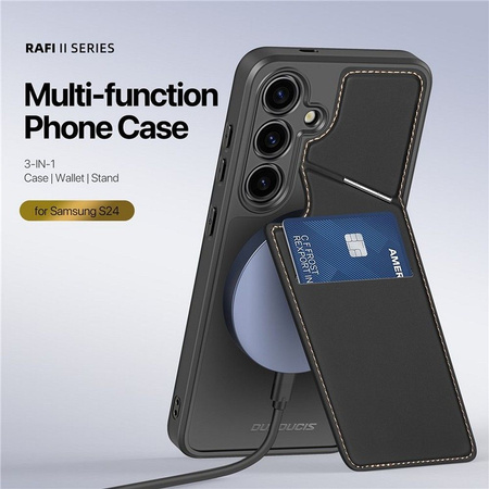 DUX DUCIS Rafi II Mag - etui back cover z podstawką kompatybilne z MagSafe do Samsung S24