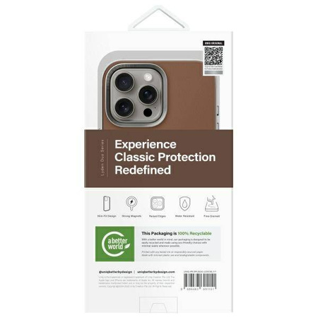 Etui IPHONE 16 PRO MAX UNIQ Lyden DS Magclick Charging Carmel Ivory beżowe