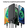USAMS Powerbank PB56 10000mAh 22.5W2xQC3.0+PD Fast Charge czarny/black 10KCD15101 (US-CD151)