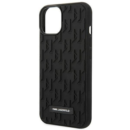 Karl Lagerfeld Monogram 3D Pattern - Etui iPhone 14 Plus (czarny)