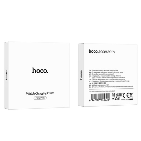 HOCO kabel do ładowania smartwatcha Y25 0,6 m czarny