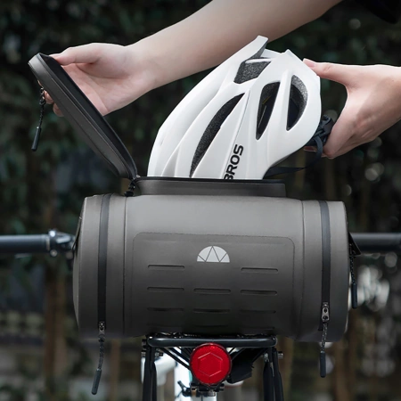 Rockbros wasserdichte Fahrradtasche, für den Kofferraum, Fassungsvermögen 14 l - grau