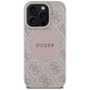 Original Handyhülle IPHONE 16 PRO MAX Guess 4G Circle Classic Logo MagSafe rosa